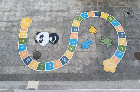  固始地面游戏彩绘