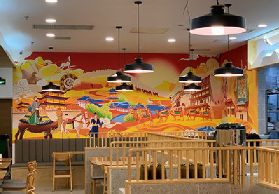  固始商业空间彩绘介绍。