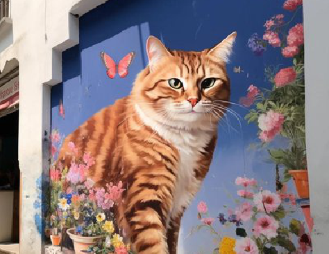  固始自己绘制有个性的手绘墙