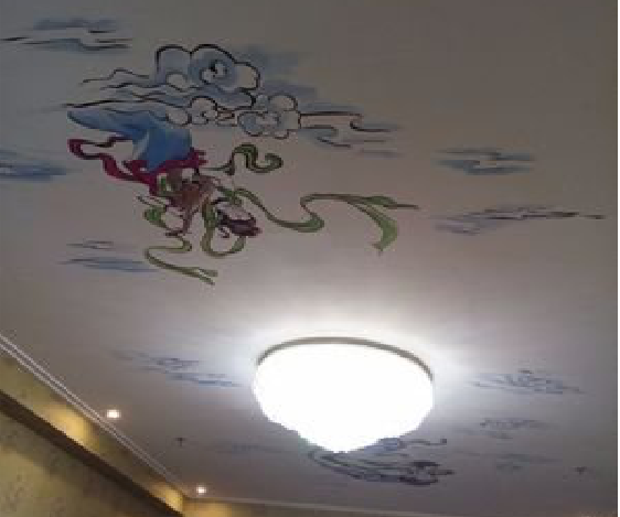  固始如何快速绘制天花板上的手绘墙？